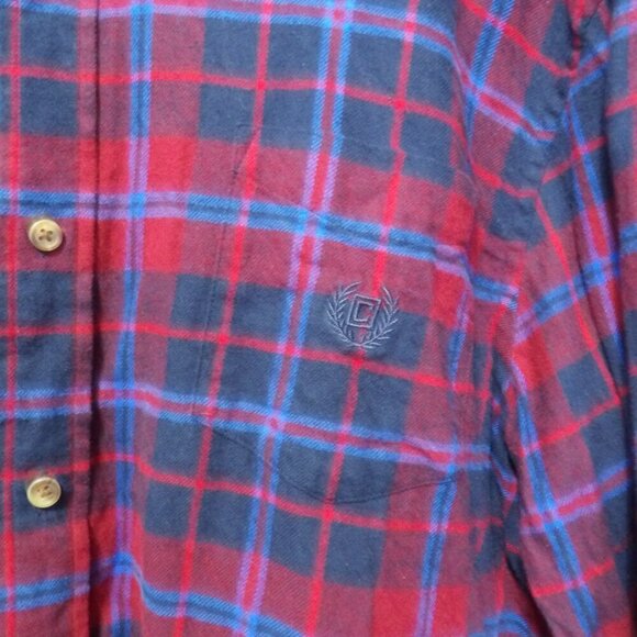 CHAPS Plaid Flannel Button Down | XL - Picture 3 of 5